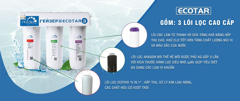 [HCM]Máy Lọc Nước Geyser Ecotar 3