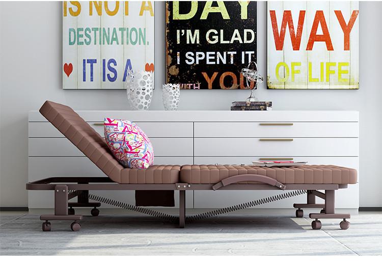 Giường gấp Hàn Quốc rộng 90cm có bánh xe di chuyển (HQ90) tặng kèm ga, gối, túi phủ