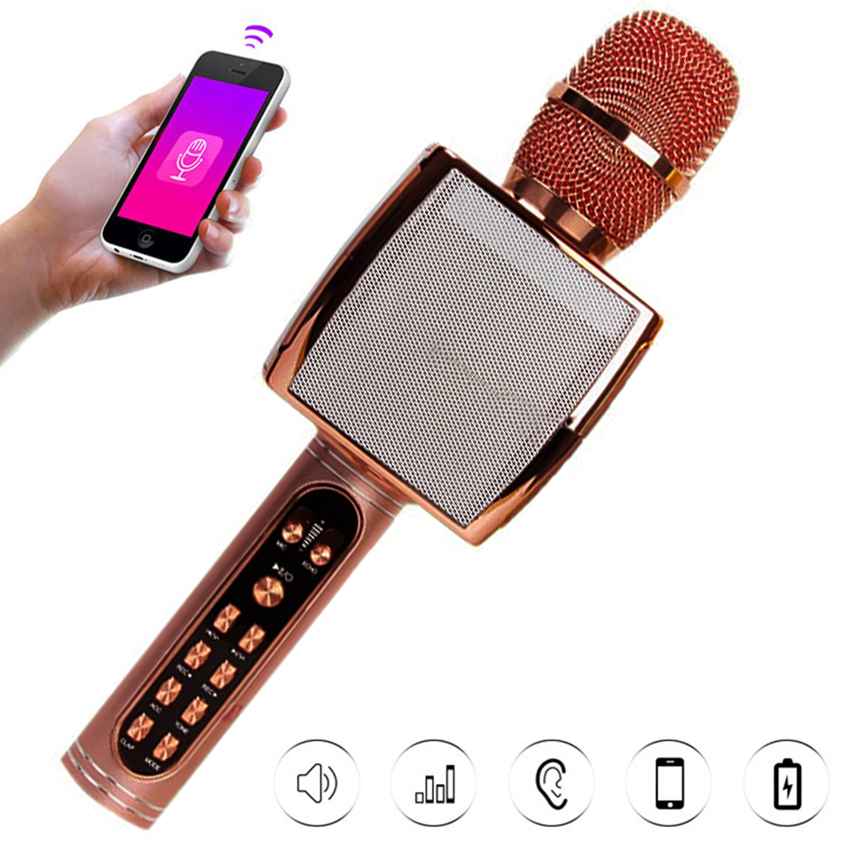 [HCM]Micro Hát Karaoke YS 91 - Mic Hát Karaoke Kiêm Loa Bluetooth Version 2