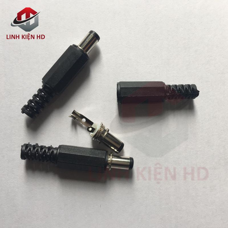 10 đầu JACK nguồn đực tròn 5.5mm - 2.1mm