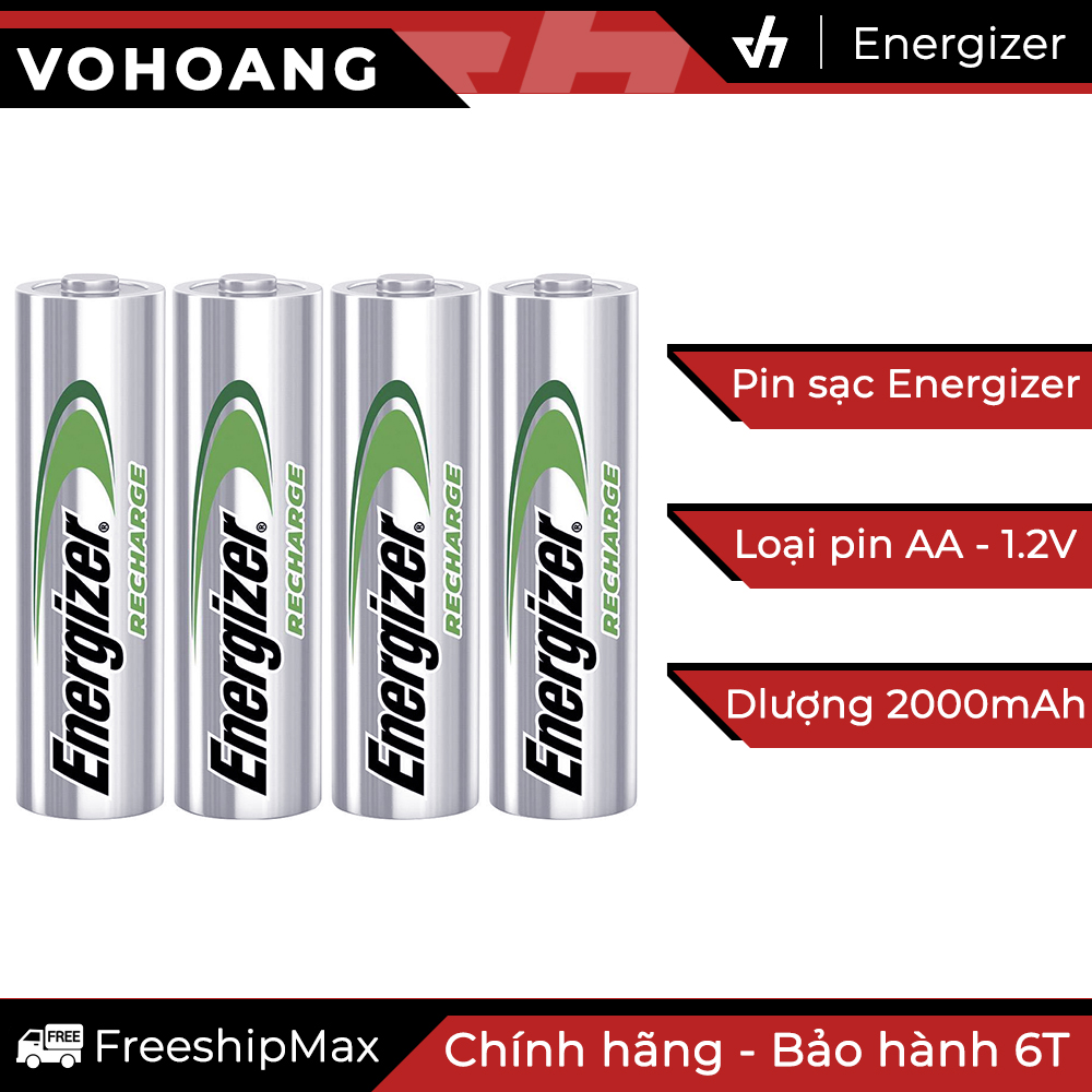 Bộ 4 Pin sạc Energizer TRAY 2000mAh