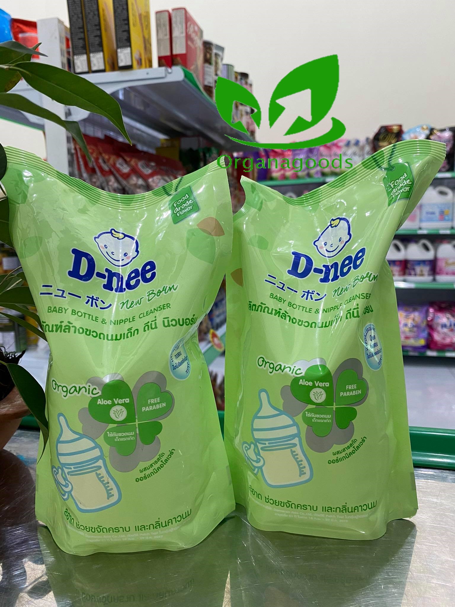 Nước rửa bình sữa & rau quả D-nee Thái Lan 620ml