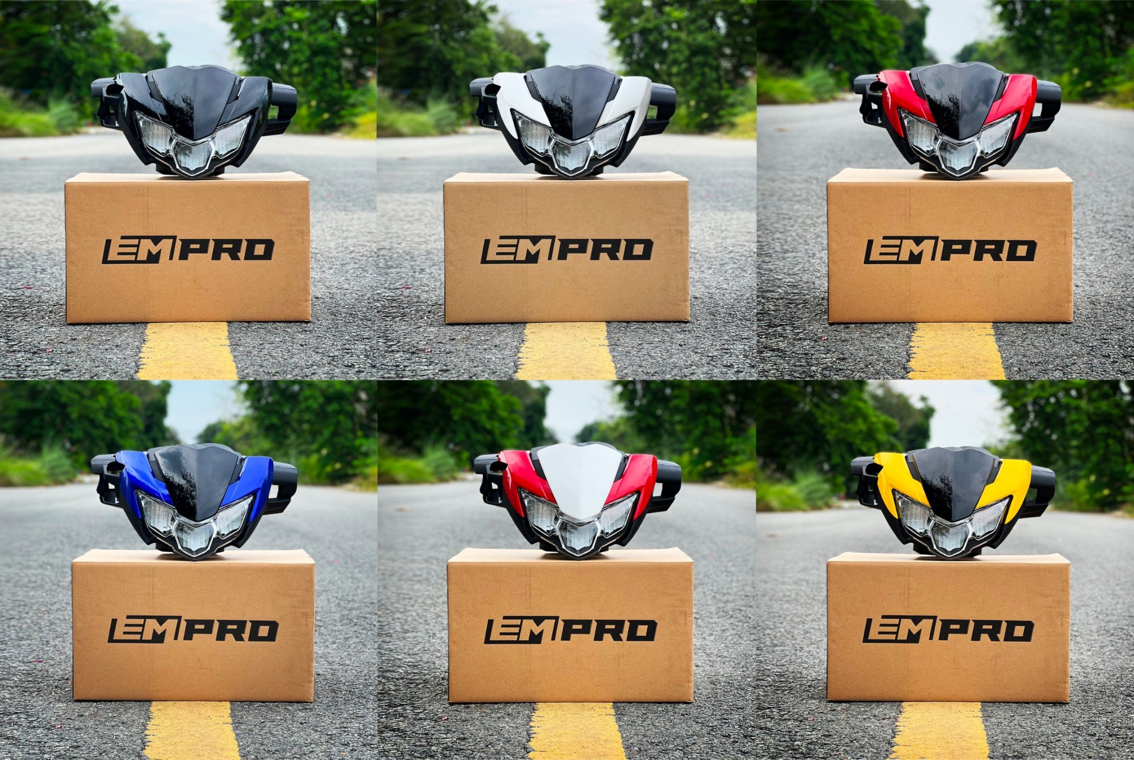 Đầu đèn ex 150 2019 lắp cho exciter 150 (2015-2018) hàng Empro