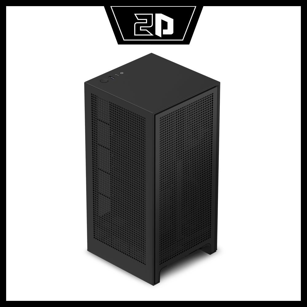 Vỏ case NZXT H1 (V1) Matte Black (Mini Tower/Màu Đen)