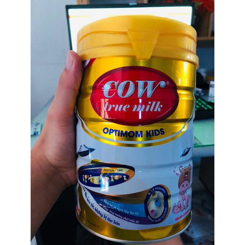 [HCM]SỮA BỘT COW TRUE MILK OPTIMOM KIDS 900G