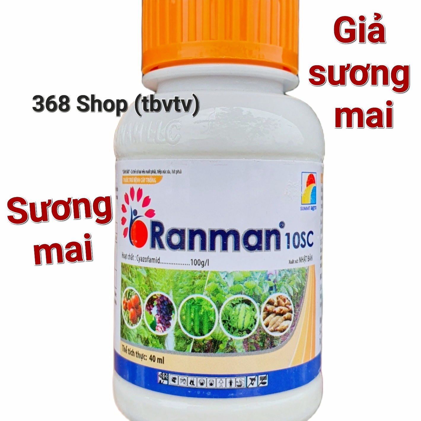 💎 Trừ sương mai, giả sương mai.. (40ml)💖 Thuốc trừ bệnh cây trồng Ranman 10SC
