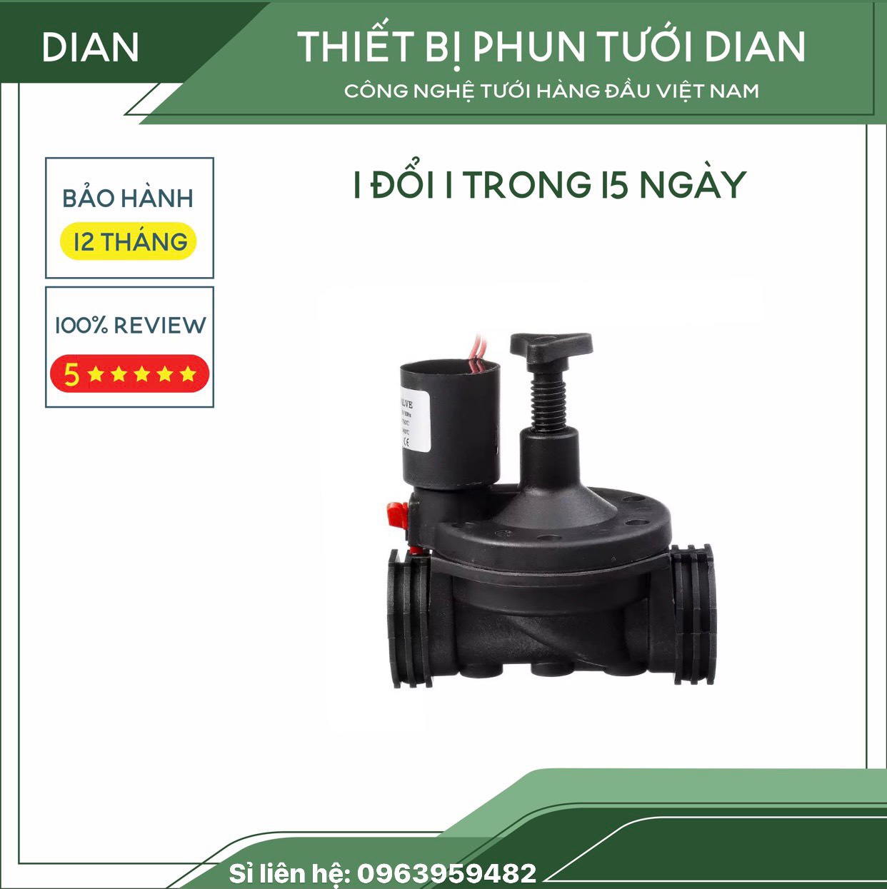 Van điện từ ngoài trời 34 mm (1inch)