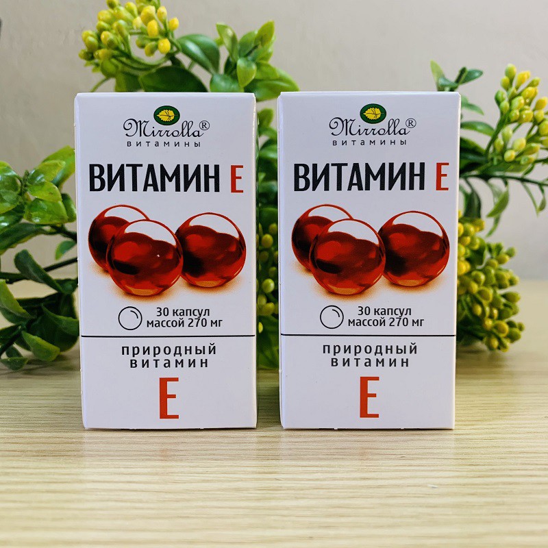 Vitamin E Đỏ Nga MIRROLLA Hàm Lượng 270mg