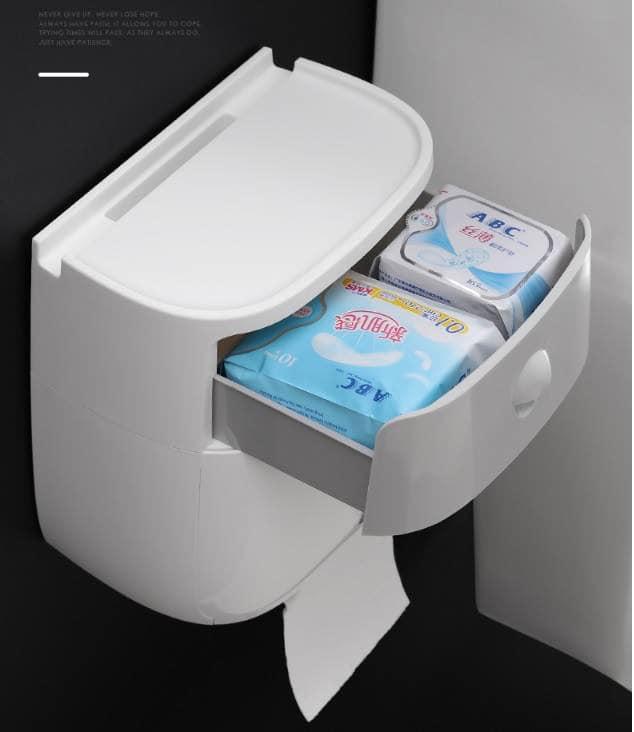 Hộp Đựng Giấy Toilet   ,   Hộp Đựng Giấy Vệ Sinh Hút Chân Không   ,   Kệ Để Giấy Vệ Sinh   -   Hãy Mua HỘP ĐỰNG GIẤY VỆ SINH ECOCO Hai Ngăn Chứa   ,   Nội Thất Sang Trọng, Tinh Tế