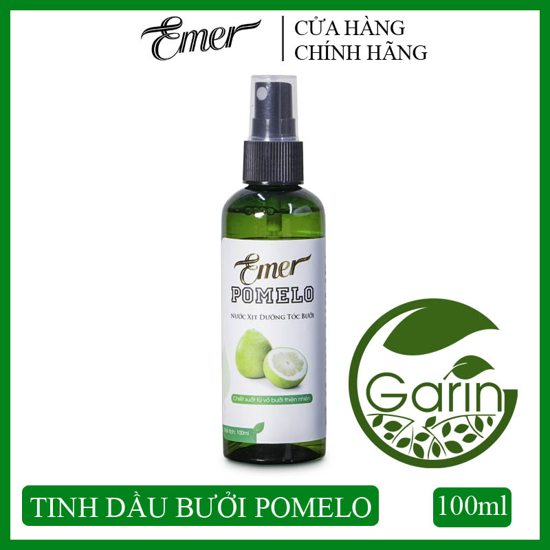 Nước xịt dưỡng tóc tinh dầu bưởi kích mọc tóc Pomelo Emer 100ml giúp giảm rụng tóc, kích thích tóc mọc nhanh, cung cấp dưỡng chất cho tóc luôn chắc khỏe và suôn mượt tự nhiên