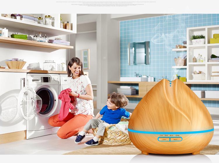 Máy Xông Tinh Dầu Tảo Ẩm Khuếch Tán Đuổi Muỗi Và Côn Trùng Bằng Tinh Dầu Điều Hòa Nhiệt Độ Phòng Phù Hợp Cho Phòng Kín Hình Búp Sen 400 Ml