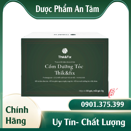 Cốm uống thik & fix - mọc tóc phong cách nhật bản - cốm dưỡng tóc thik&fix - hỗ trợ làm đen tóc
