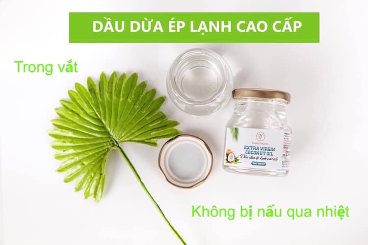Dầu dừa ép lạnh cho da mềm mại, hết nẻ, dung tích 100ml