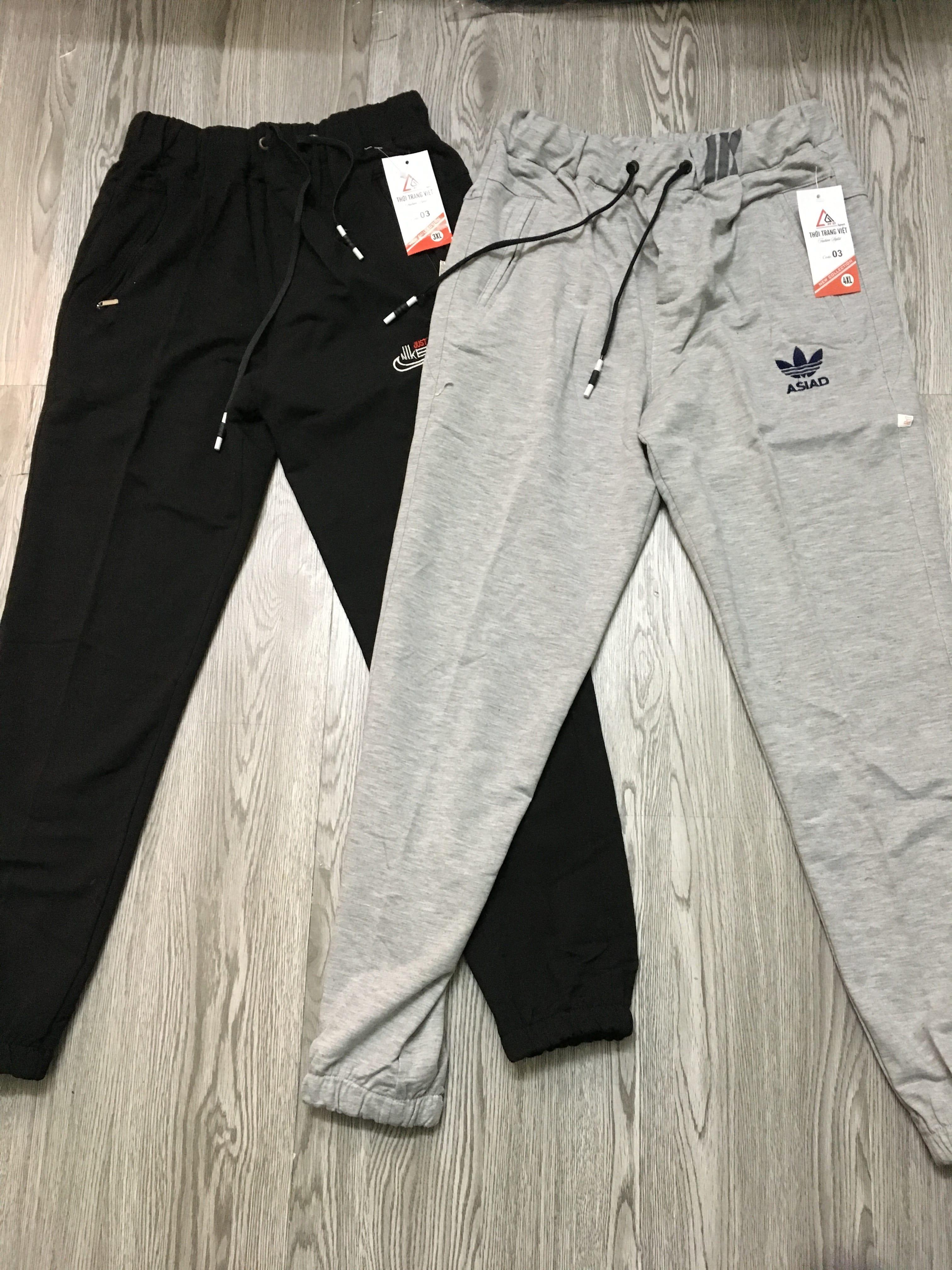 Quần Nỉ Jogger , da cá co giãn 4 chiều, 3 túi khóa ( ảnh chụp thật )