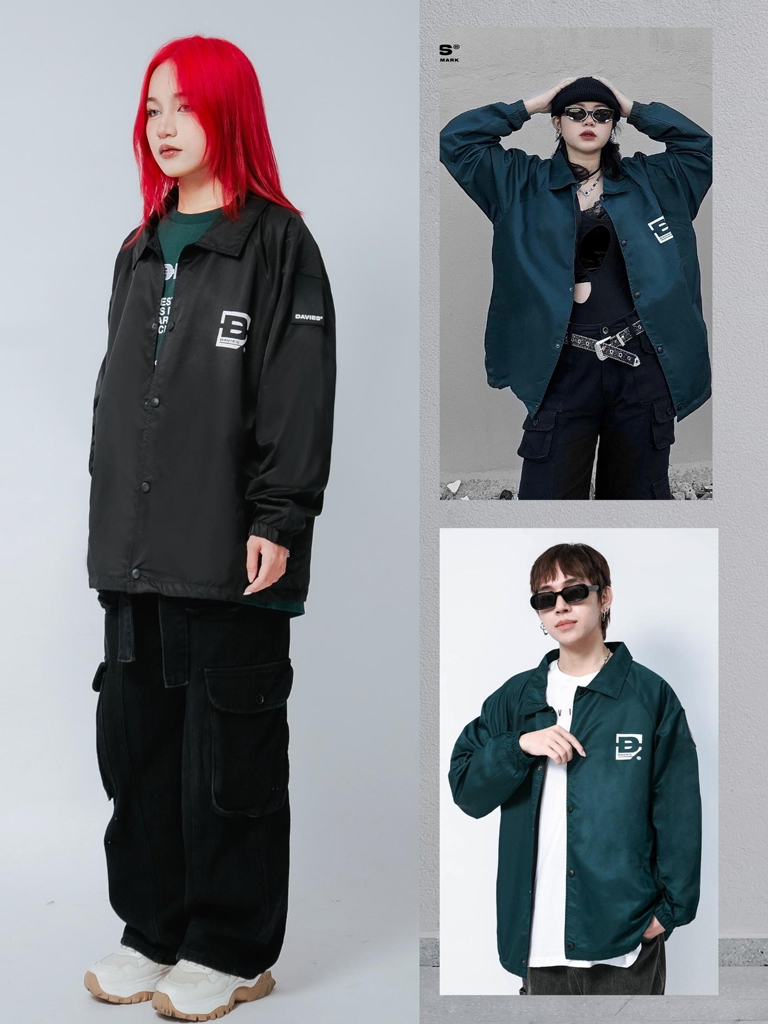 Áo khoác dù nam nữ form rộng basic jacket local brand DAVIES| D29-AK2