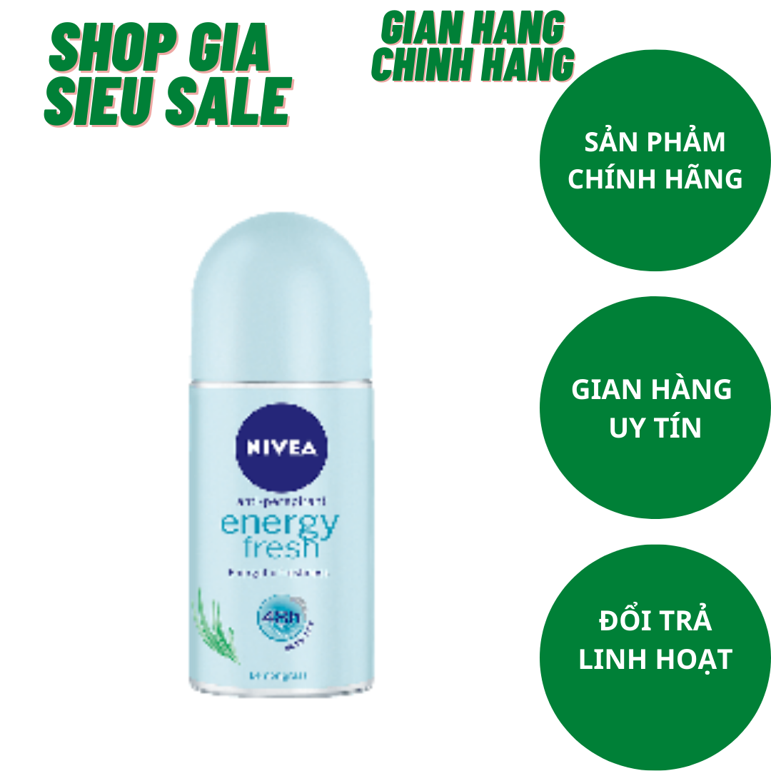 Lăn ngăn mùi nivea tươi mát sức sống 50ml