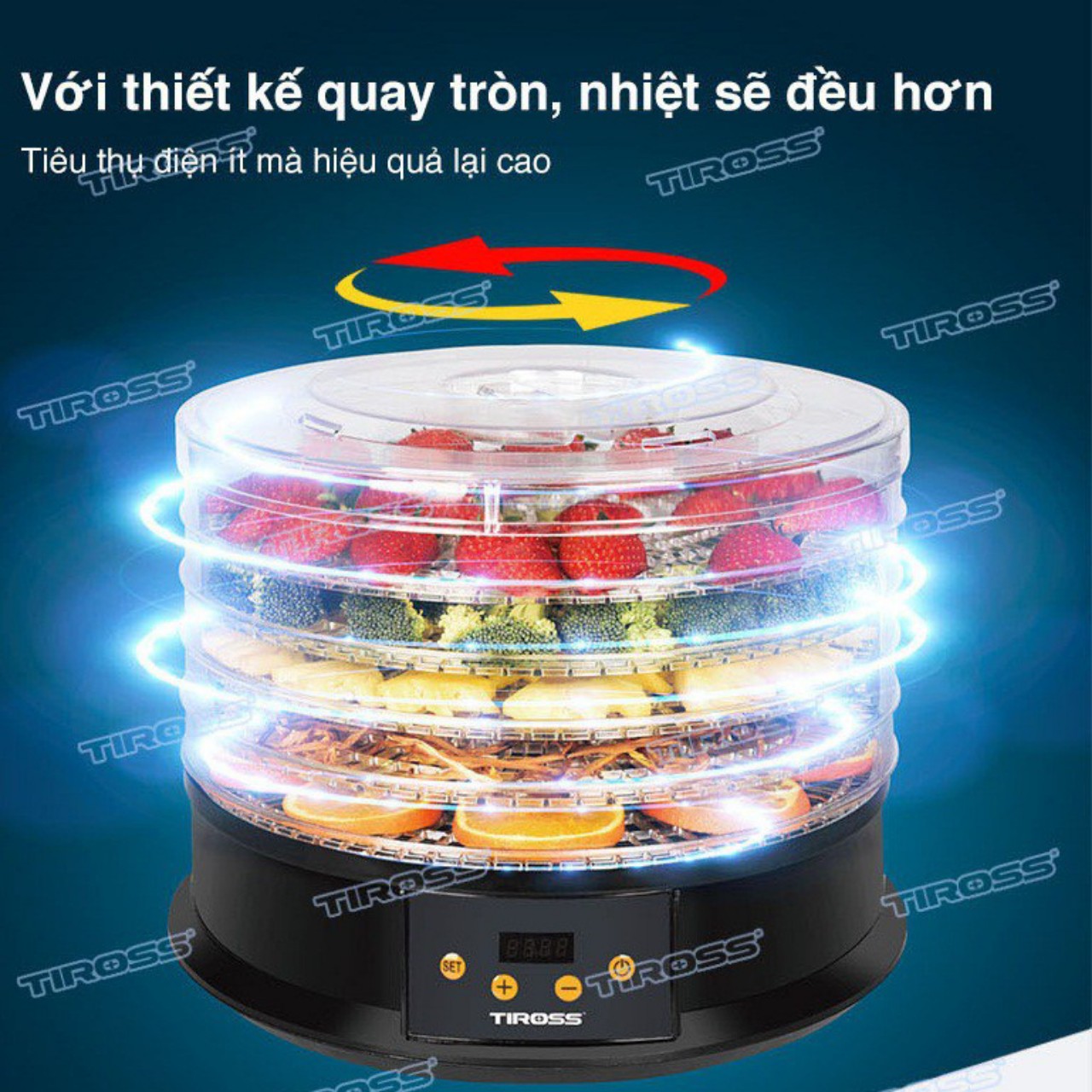 MÁY SẤY HOA QUẢ TIROSS TS9682 CÔNG NGHỆ BA LAN