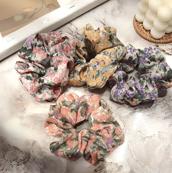 Dây buộc tóc Scrunchies lụa mềm cao cấp (Chọn mầu) HD55