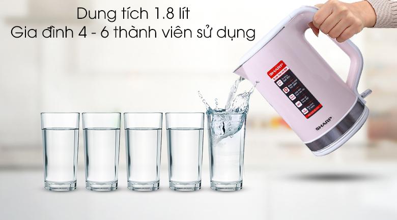 Bình siêu tốc Sharp 1.8 lít EKJ-18VP-PK