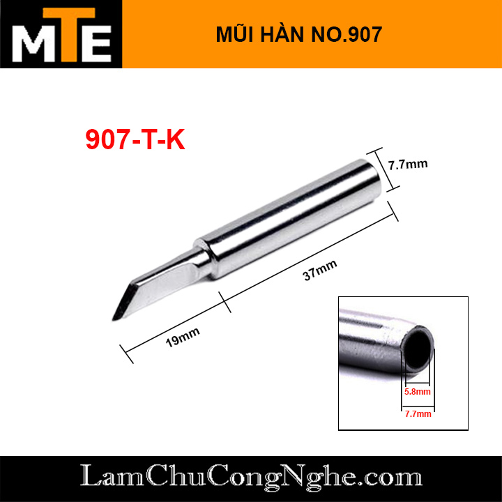 Mũi hàn 907 dùng cho tay hàn NO 907