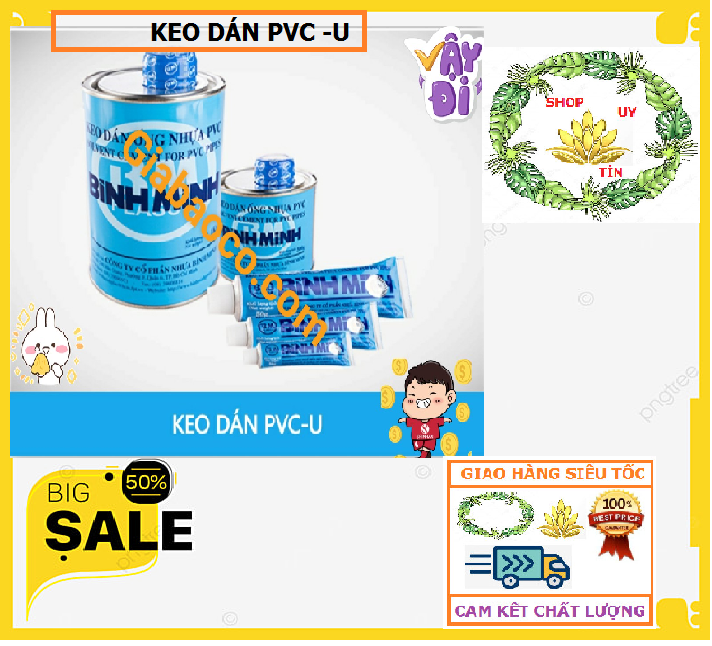 Keo dán ống nhựa bình minh : 25g, 50g, 100g