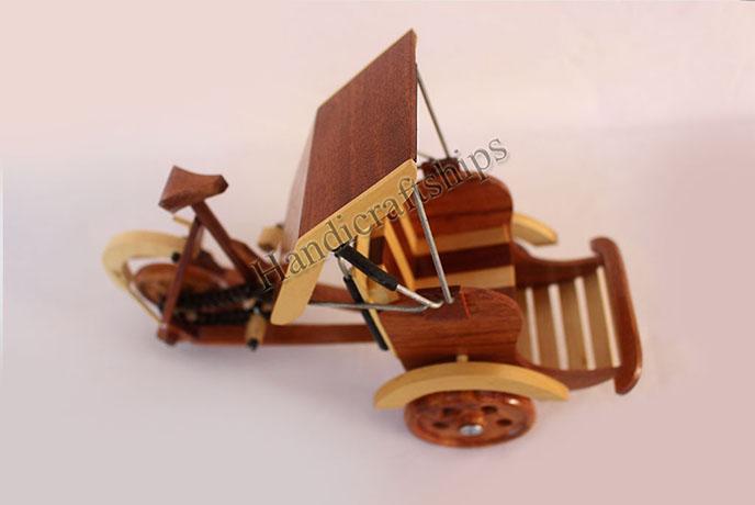 Mô hình xe xích lô gỗ (Size: 20cm)