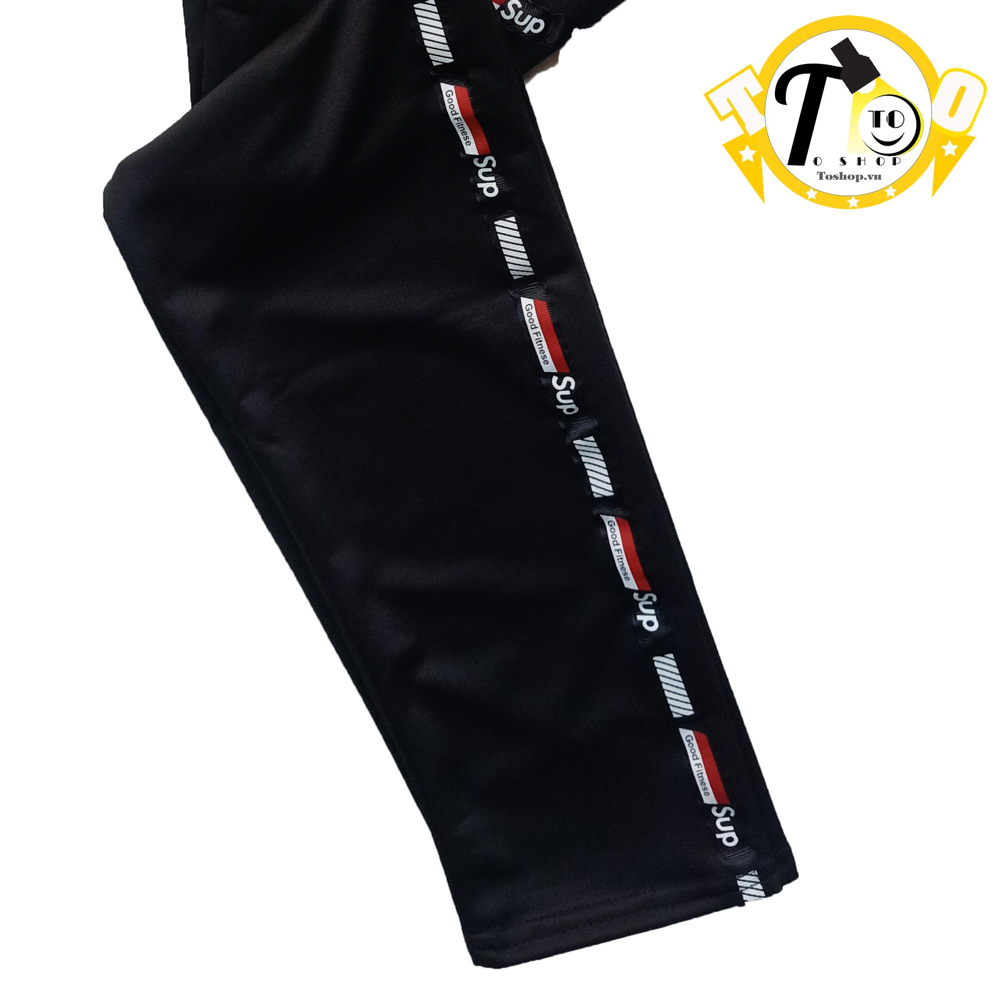 [HCM]Quần Thun Nữ ôm body - legging nữ ( Sọc trắng đỏ Sup thời trang ) Sup