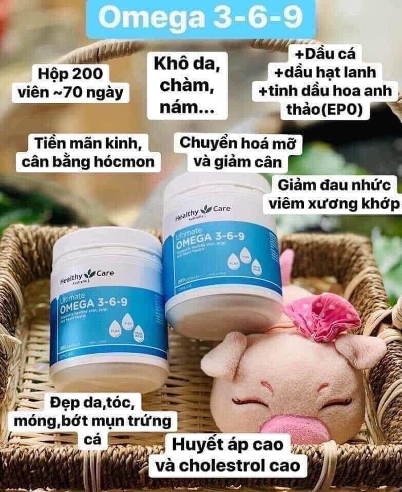 [Hàng Auth - Chọn màu] [Chính hãng] Omege 3-6-9 Healthy Care 200 Viên