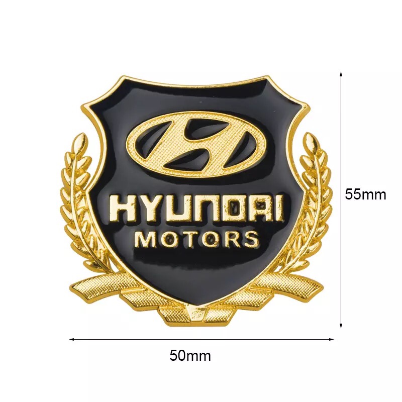 [HCM]Bộ 2 logo bông lúa dán xe ô tô
