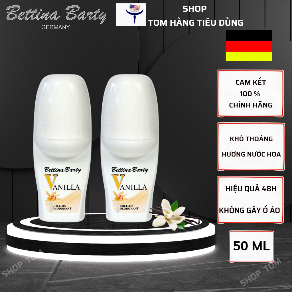 Lăn Khử Mùi Vanilla Bettina Barty Đức 50ml
