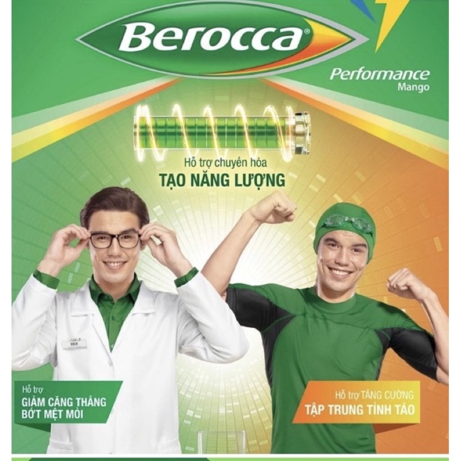 [CHÍNH HÃNG] Viên Sủi Berocca vị cam / vị xoàip