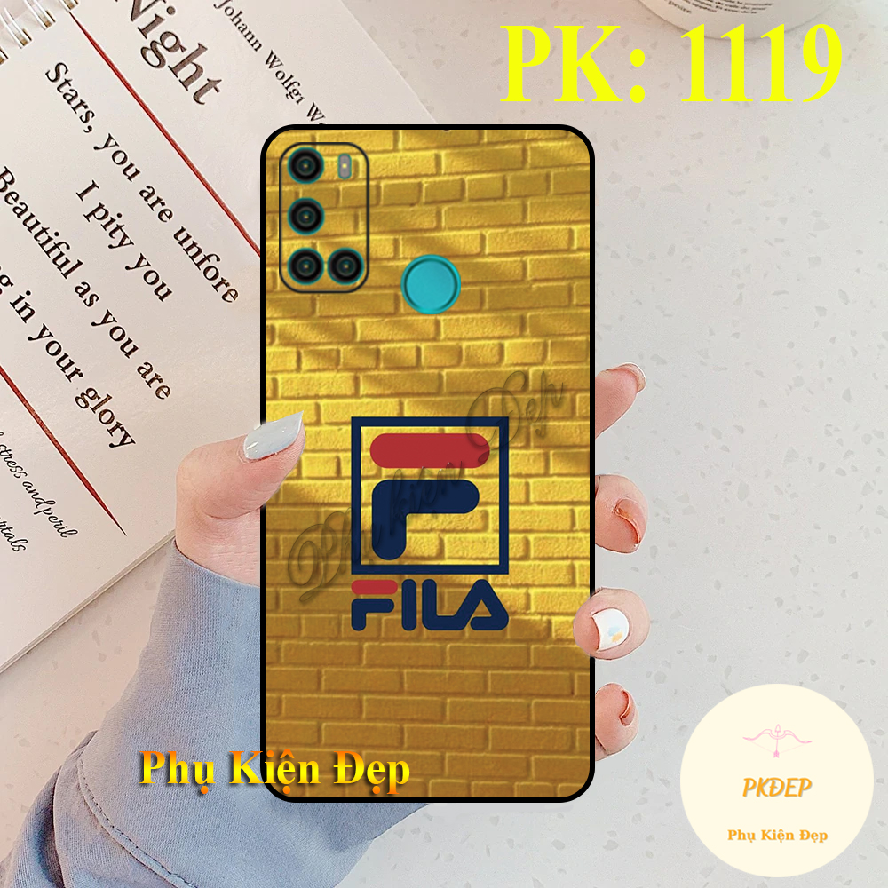 [HCM]Ốp lưng Vsmart Joy 4 dẻo đen in hình Fila độc lạ