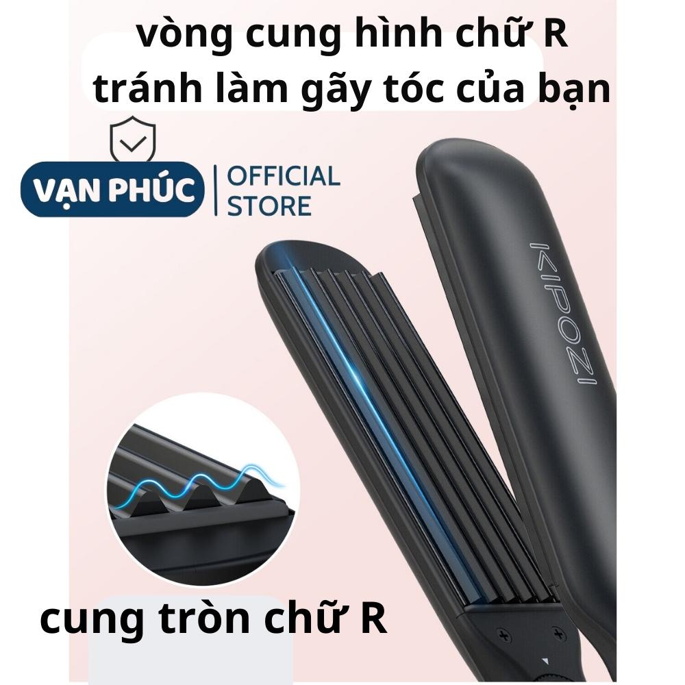 Máy dập xù tóc bản to KIPOZI 240, máy dập phồng chân tóc, máy bấm tóc dập xù giữ nếp tóc lâu, máy gơn sóng xoăn giúp tạo kiểu nhanh chóng giúp tóc không bị hư tổn bảo hành 12 tháng