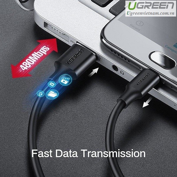Cáp sạc micro USB dài 0,5m  Ugreen 60135 cao cấp