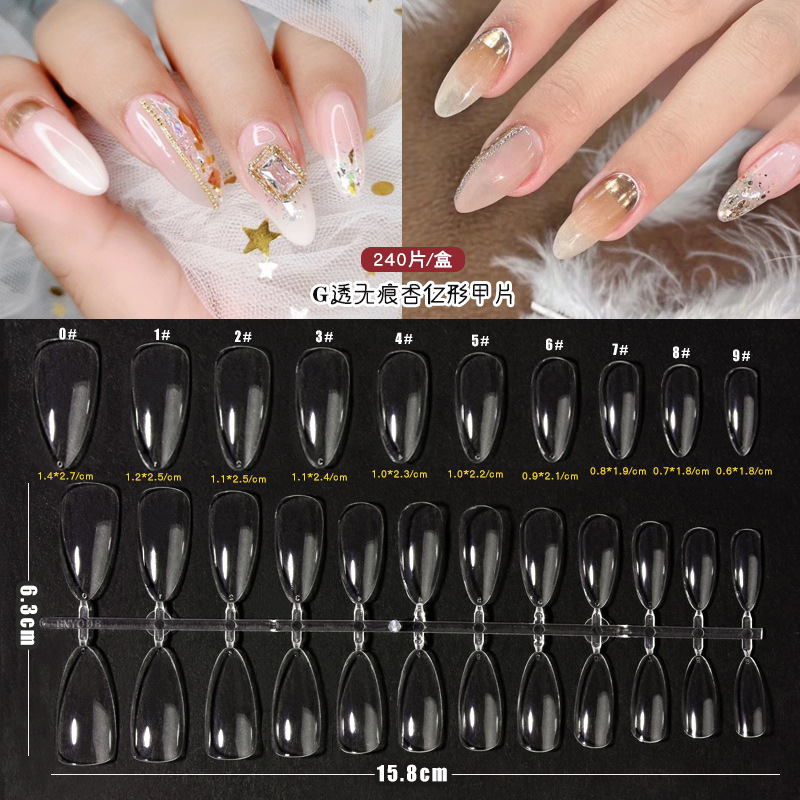 Móng úp trong dẻo phom vuông - bầu - nhọn - thang (vỉ xương cá)