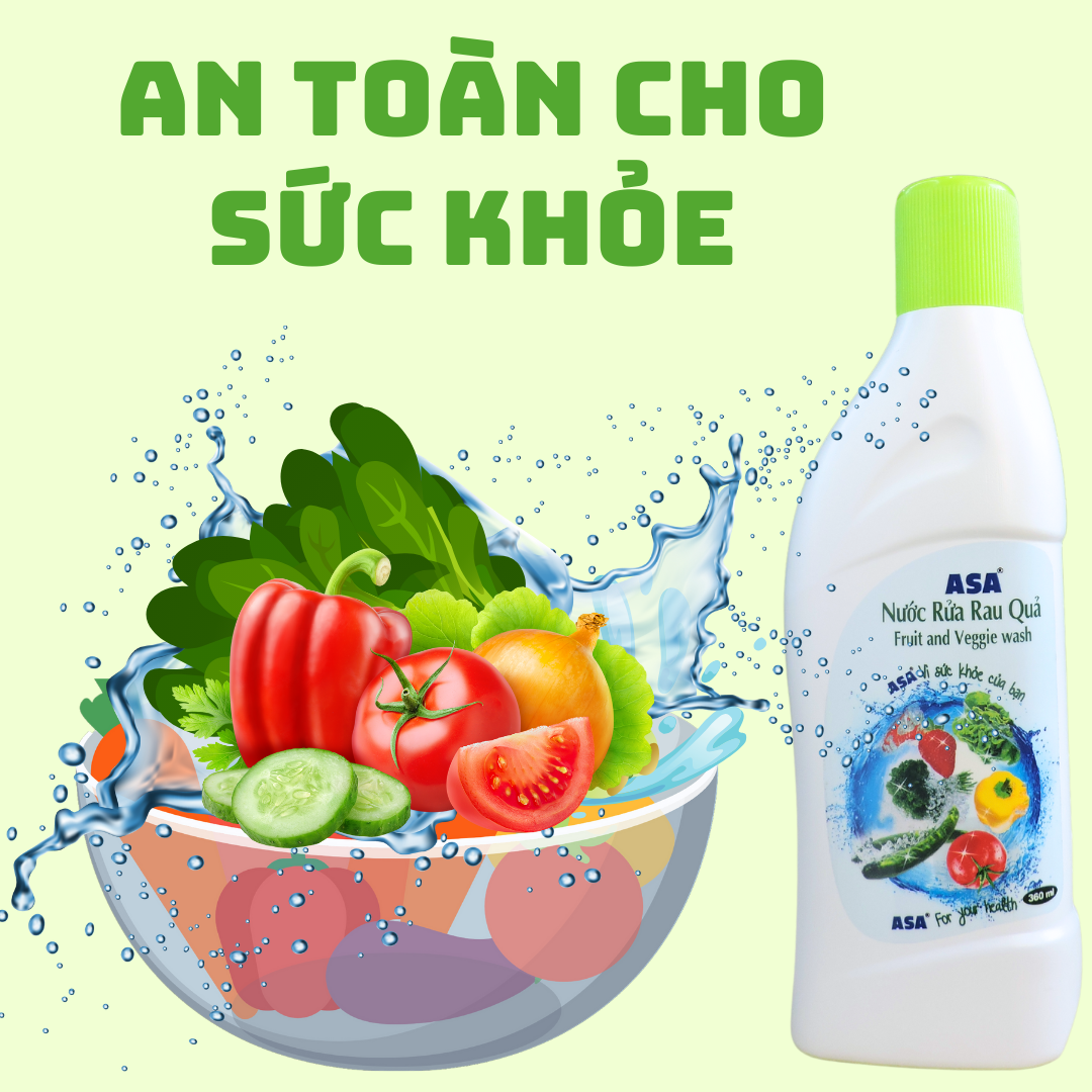Nước rửa rau quả ASA 360ml