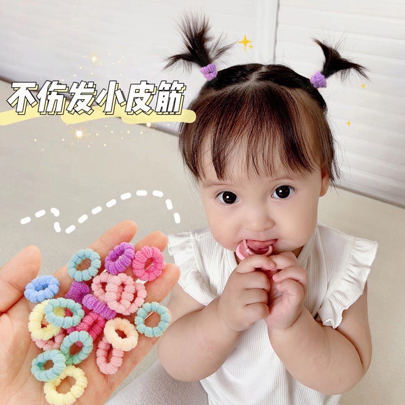 Hộp dây chun mềm cột tóc cho bé gái MS 06