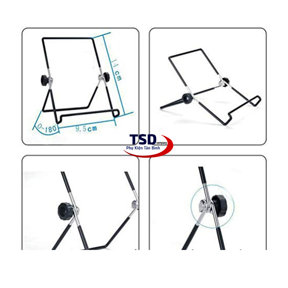 Giá Đỡ Mini Cho iPad & Điện Thoại Chất Liệu Kim Loại Siêu Bền