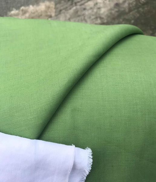 Vải linen tưng màu xanh cốm!
