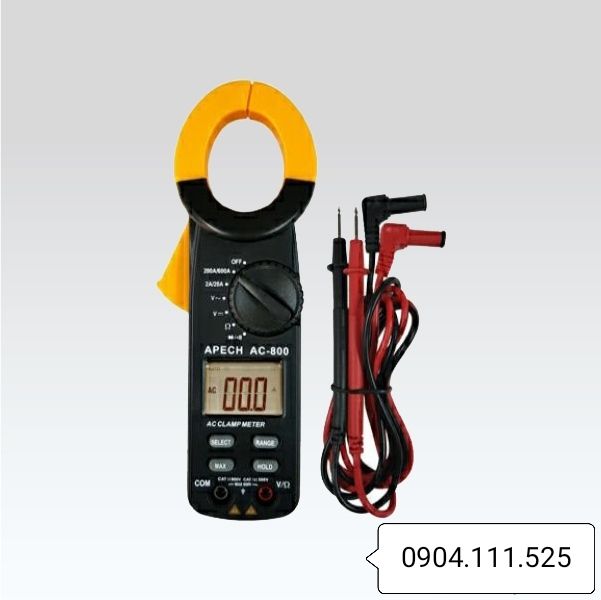 [HCM]Ampe kìm đo dòng AC APECH AC-800 (600A)