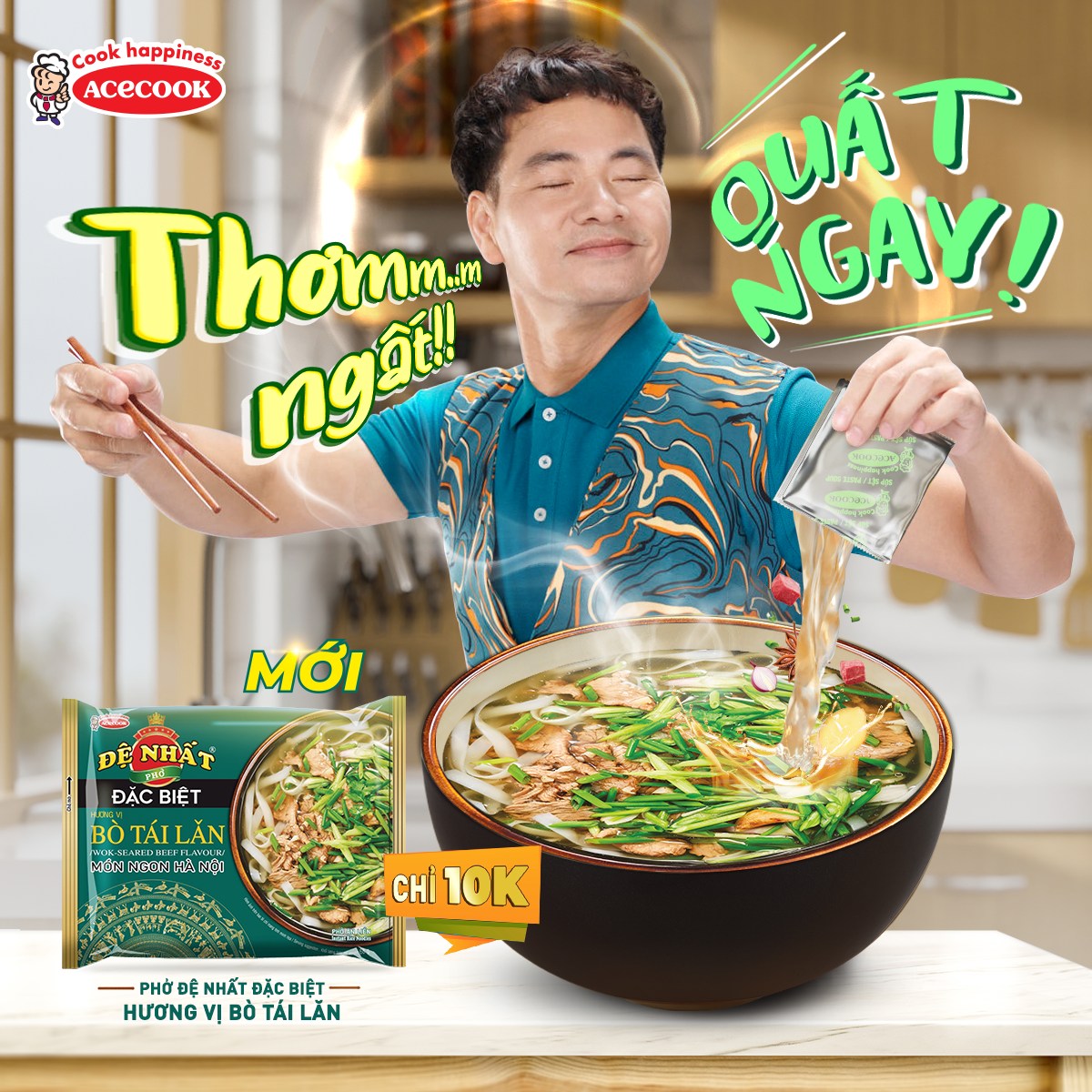 Phở Bò Tái Lăn Đệ Nhất gói 68g