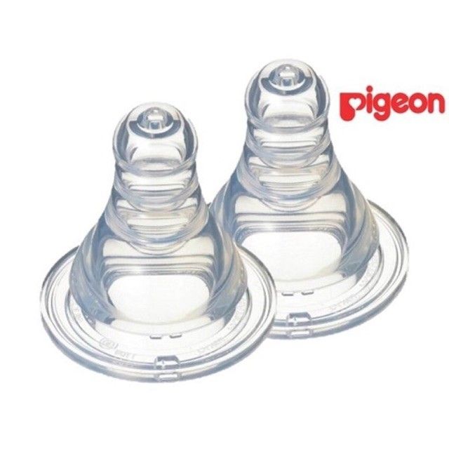 Núm ti bình Pigeon cổ hẹp hàng khẩu đủ size S/M/L/Y Cắt,