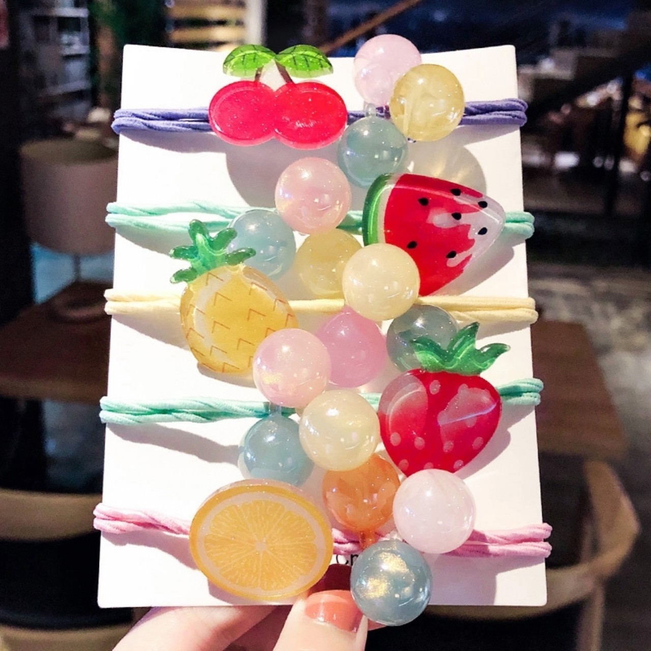 CỘT TÓC HOA QUẢ CUTE