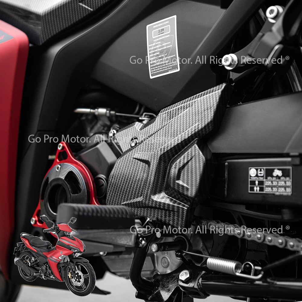 Che nhông đuôi cá exciter 155 vva xi carbon