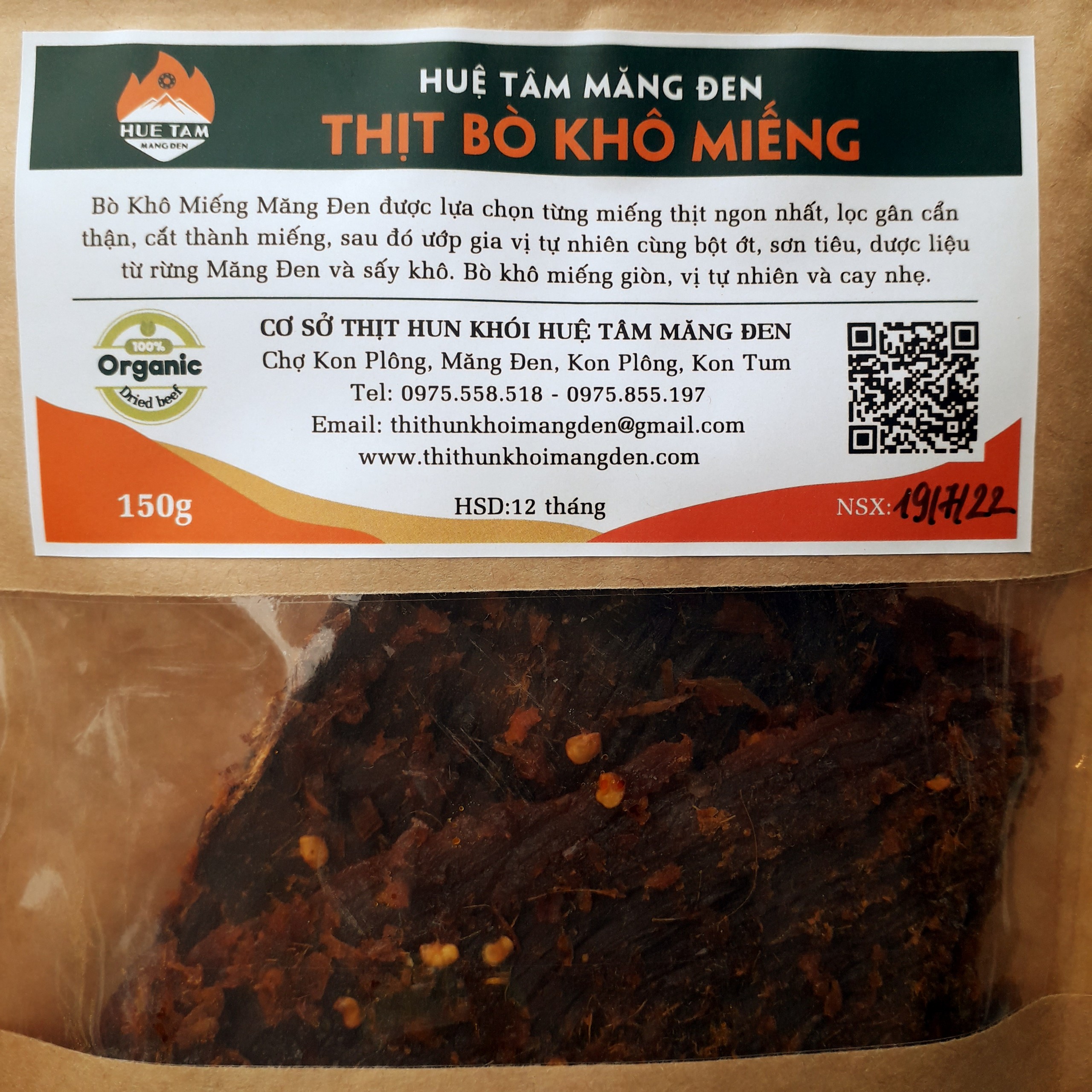 Bò khô miếng Măng Đen