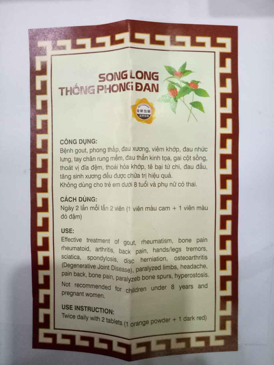 Song Long Thống Phong Đan Malaysia