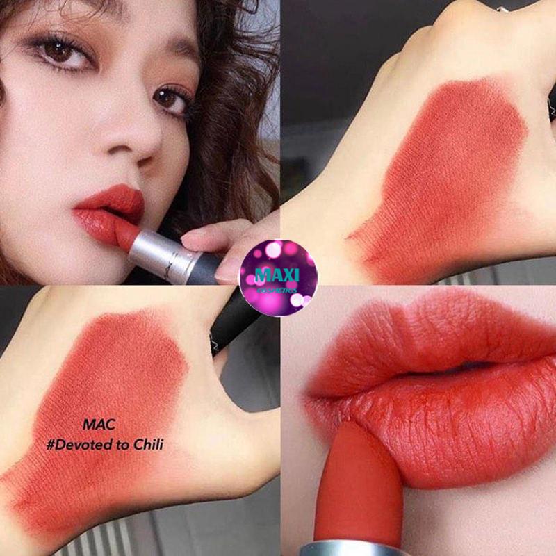 Son Mac Powder Kiss Màu Devoted to Chili 316 - Đỏ Đất