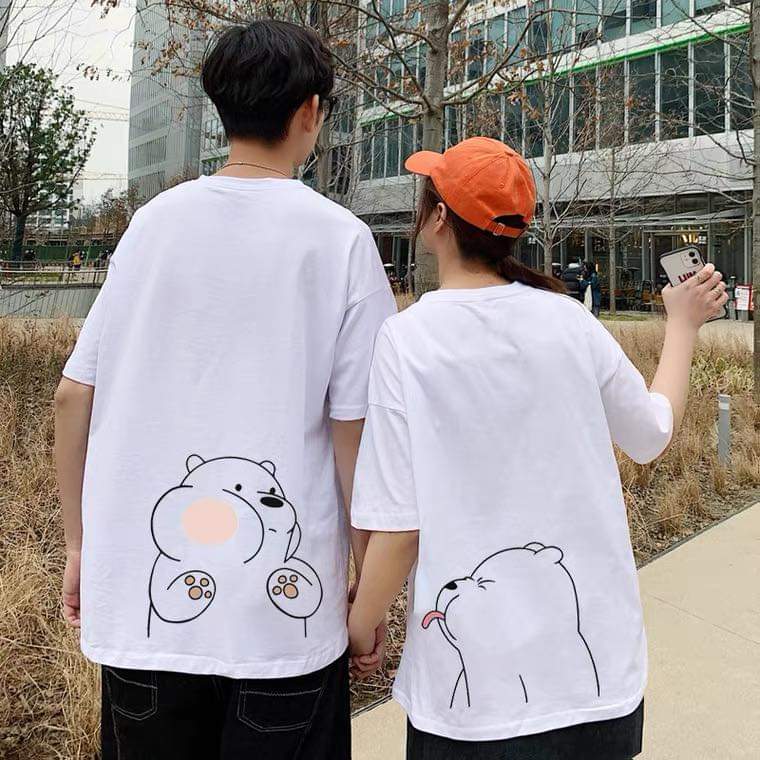 Set áo đôi in hình cute ngộ nghĩnh