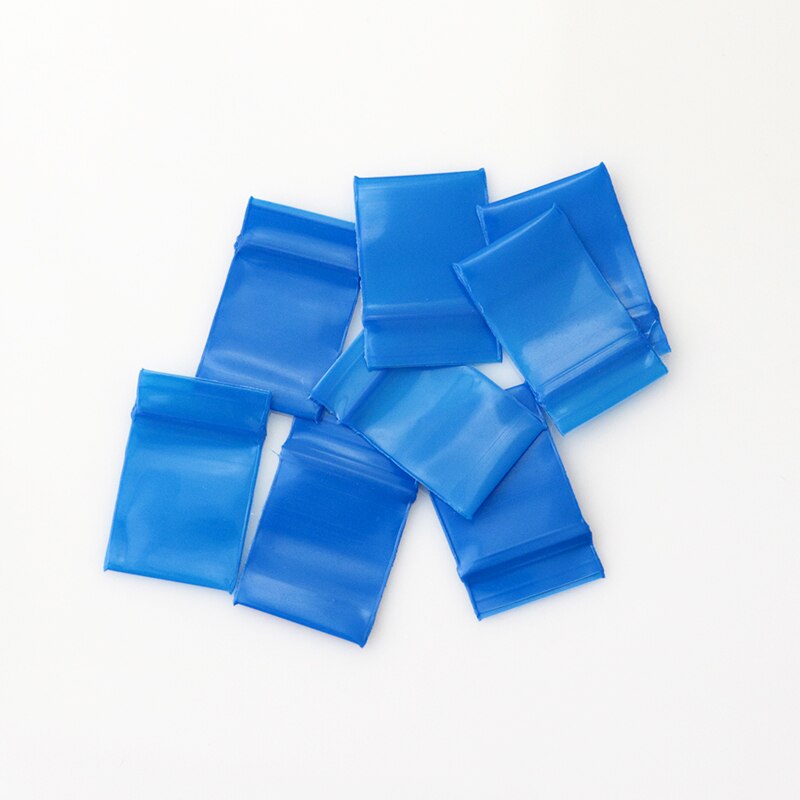 Gói 100c túi zip mini màu xanh dương