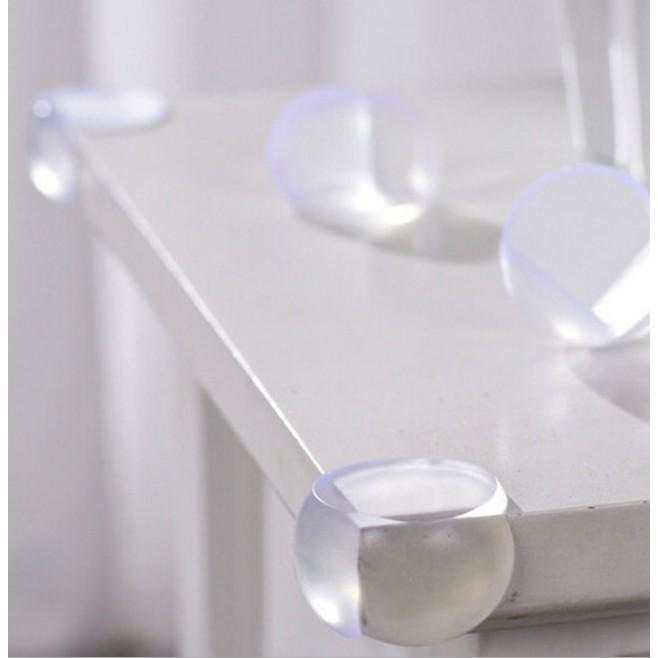 Combo 8 Miếng Silicon Bọc Góc Bàn an toàn cho bé (Tròn)
